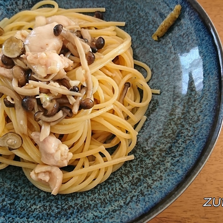 米油活用！きのこと鶏の和風ぱすた